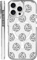 Case for iPhone 16 Pro Max, Disco Ball Grayish White Phone Case Design，for by Toulas