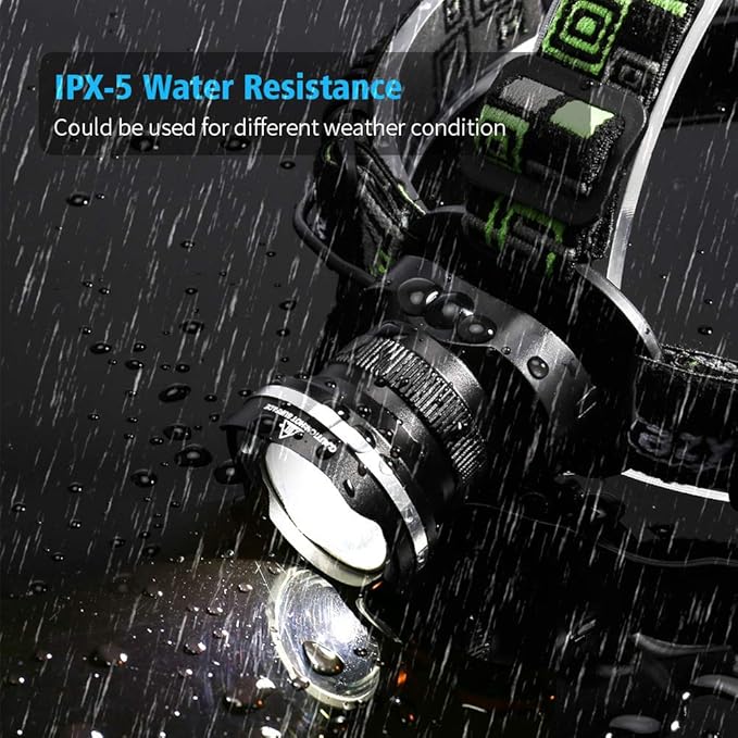LED Headlamp, Super Bright Headlamp Headlight Flashlight, 3 Modes Zoomable - Image 5