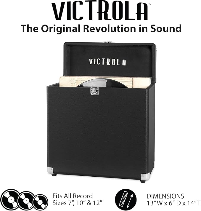Victrola Collector – Record Storage Case – Holds 30+ Vinyl Turntable Records - Image 2
