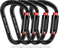 Auto Locking Carabiner Heavy Duty Carabiner 25kN UIAA Certified Climbing by QIWYMHW