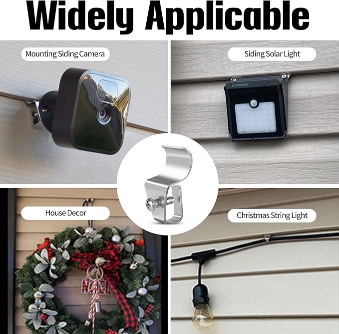 Antimbee 30-Pack Vinyl Siding Hanger, No-Hole Outdoor Camera Mount, - Image 2