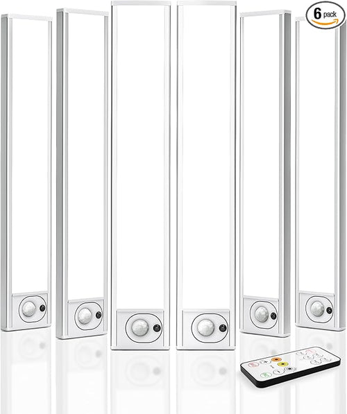 6Pack 12inch Under Cabinet Lighting, Rechargeable Motion Sensor Light Wireless by AMETHEUS