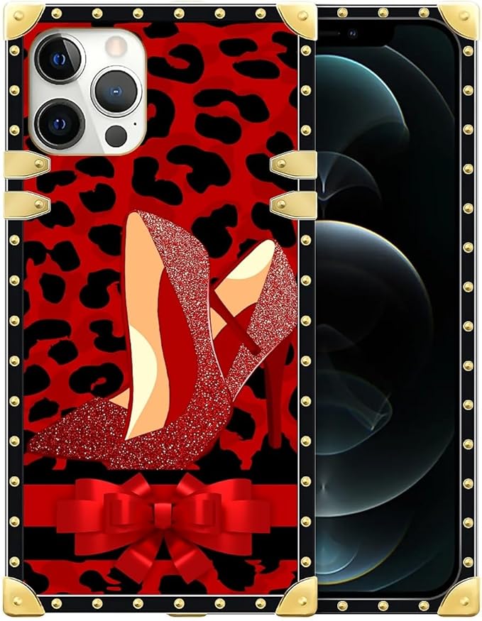 Compatible with iPhone 12 12 Pro Case, Elegant High Heels Luxury Golden by Unknown