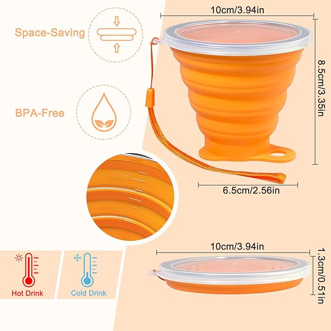 4-Pack Collapsible Silicone Cups - Image 4