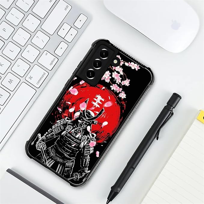 for Samsung Galaxy S21 Plus Case, Sakura Japanese Samurai Pattern Graphic - Image 7