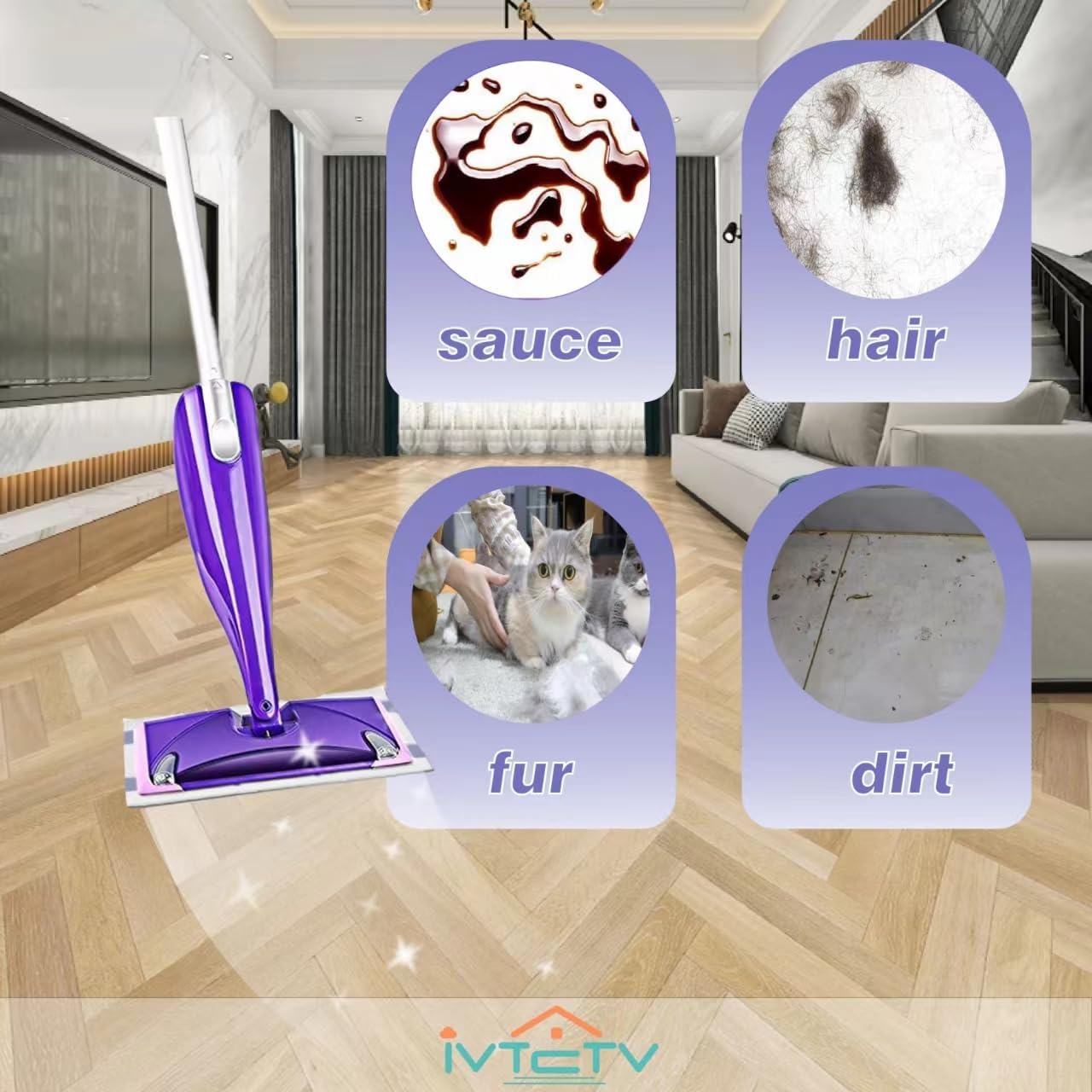 20 Mopping Pad Refill Compatible with Swiffer Wet Jet Mop, Disposable Multi Surface Wetjet Hardwood Floor Cleaner Spray Mop Pads Refills