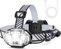 MIOISY Rechargeable Headlamp, Ultra-Bright 5 LED Head Lamp by MIOISY