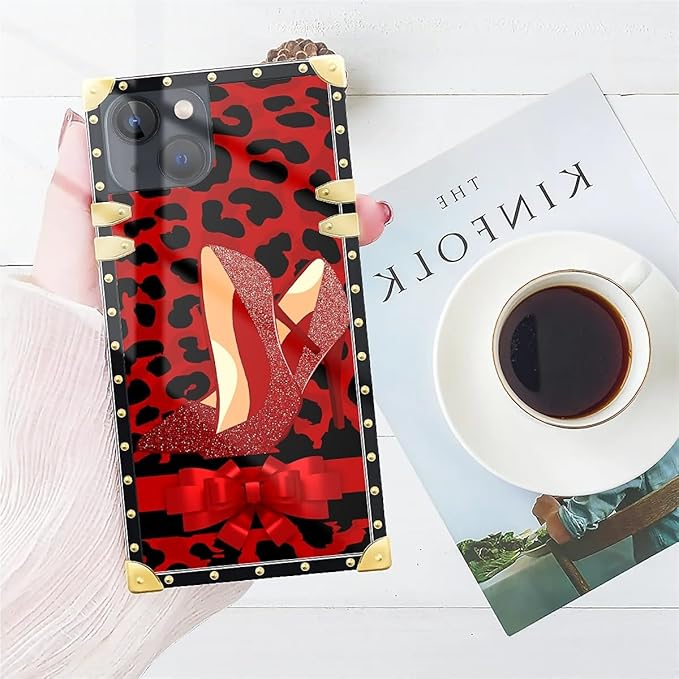 Compatible with iPhone 15 Case, Elegant High Heels Luxury Golden Decoration - Image 7