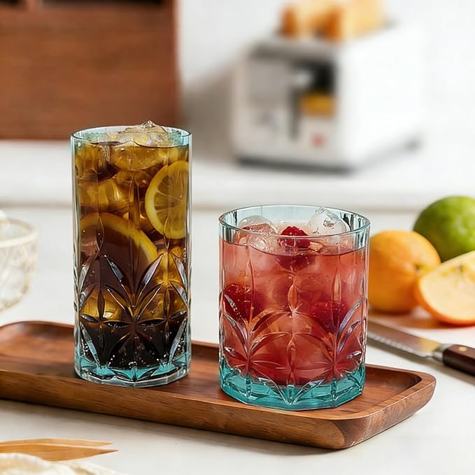 BELLAFORTE Shatterproof Tritan Plastic Drinking Glasses. 13oz & 18oz Water - Image 6