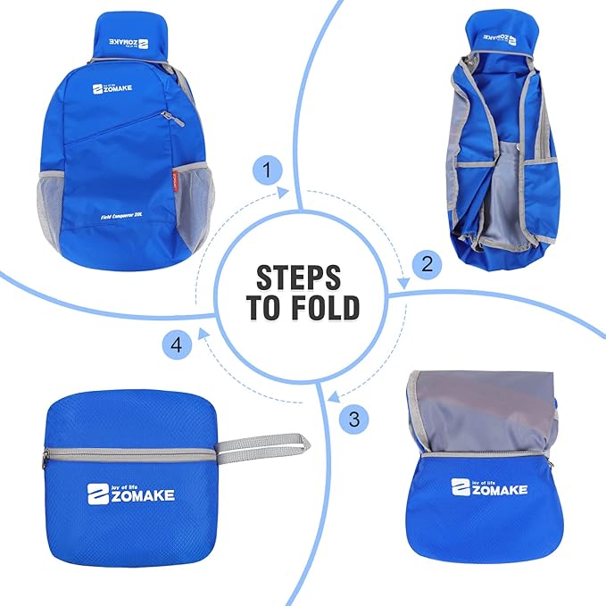 ZOMAKE Lightweight Packable Backpack, Foldable Backpacks Small Daypack - Image 6