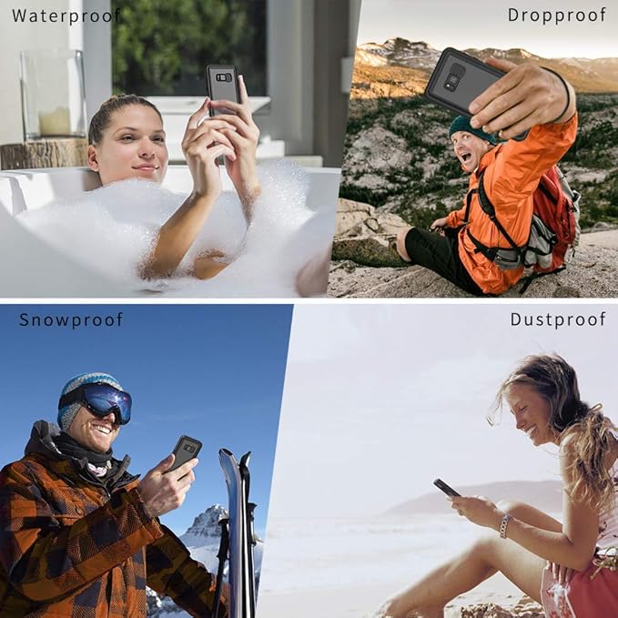 Lanhiem for Samsung Galaxy S8 Case, IP68 Waterproof Dustproof Case - Image 6