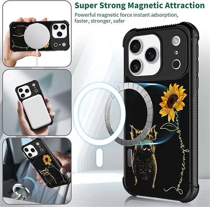 for iPhone 17 Pro Case, for MagSafe Graphic Design for Girl Boy Soft Silicone - Image 2