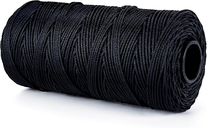HONGDA Braided Black Nylon String, #18 Tarred Bank Line Twine, 487 Feet Black - Image 5