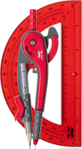 Mr. Pen- Geometry Compass and Protractor Set, 6 Inch Compass, 6 Inch Protractor by MrPen