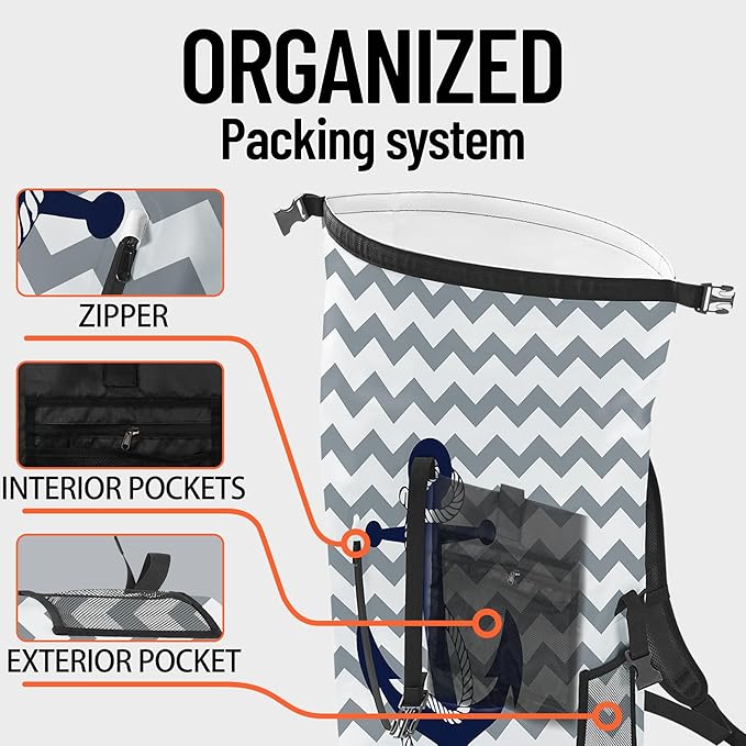 Waterproof Dry Bag Marine Dry Bags, Roll Top Lightweight 5L Dry Storage Bag - Image 5