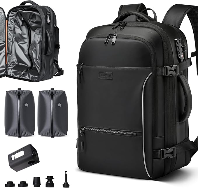 Vacuum Backpack Travel, 70L Expandable Carry On Backpack by Unknown