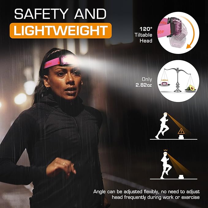 EverBrite Rechargeable Headlamp, 2 Pack Kids Headlamp - Image 7