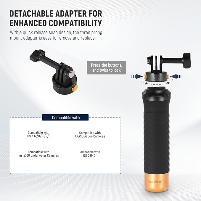 NEEWER Quick Release Floating Hand Grip - Image 4