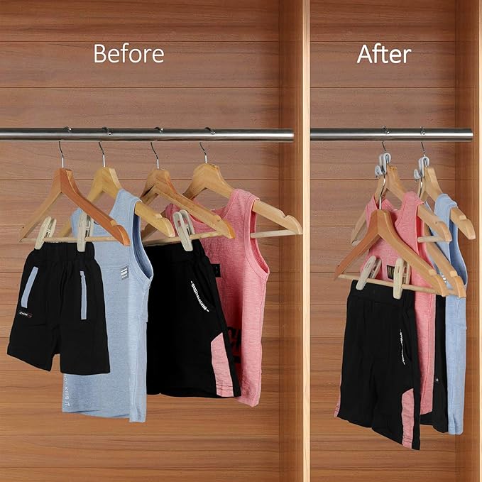 Mlici Clothes Hanger Connector for Clothes Organizing, 60 Pack Space Saving - Image 5