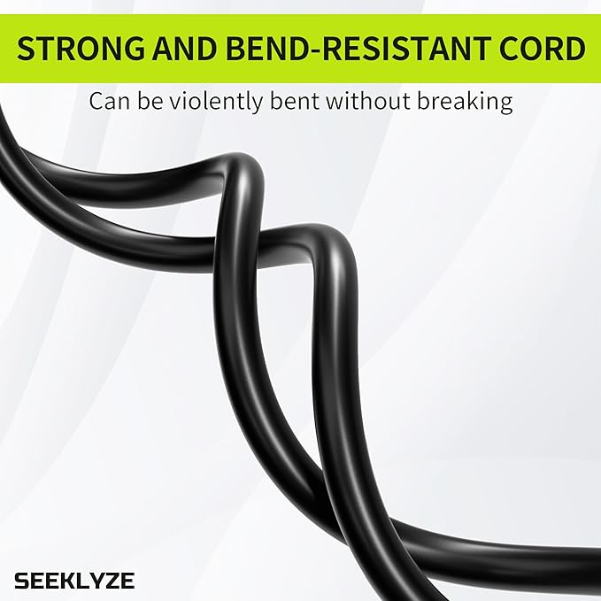 16/3 Black Extension Cord 10 FT, Indoor Extension Cord - Image 5