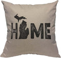 TKS MITLAN Michigan Home State Pillow Covers 18 x 18 Inch Map Home America by TKS+MITLAN