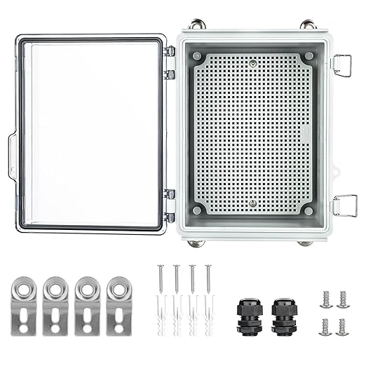 Waterproof Electrical Junction Box，IP67 Waterproof Clear ABS Plastic Enclosure by IGEYAPA