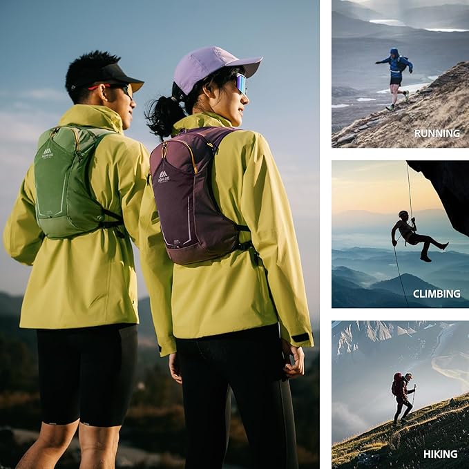 AONIJIE Running Hydration Vest for Men & Women, 8L Hydration Backpack, - Image 6