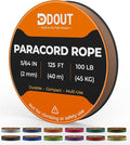 DDOUT 2mm Paracord 100lb, Thin Micro Paracord Rope, Tan 125FT Nylon Cord by DDOUTOutdoor