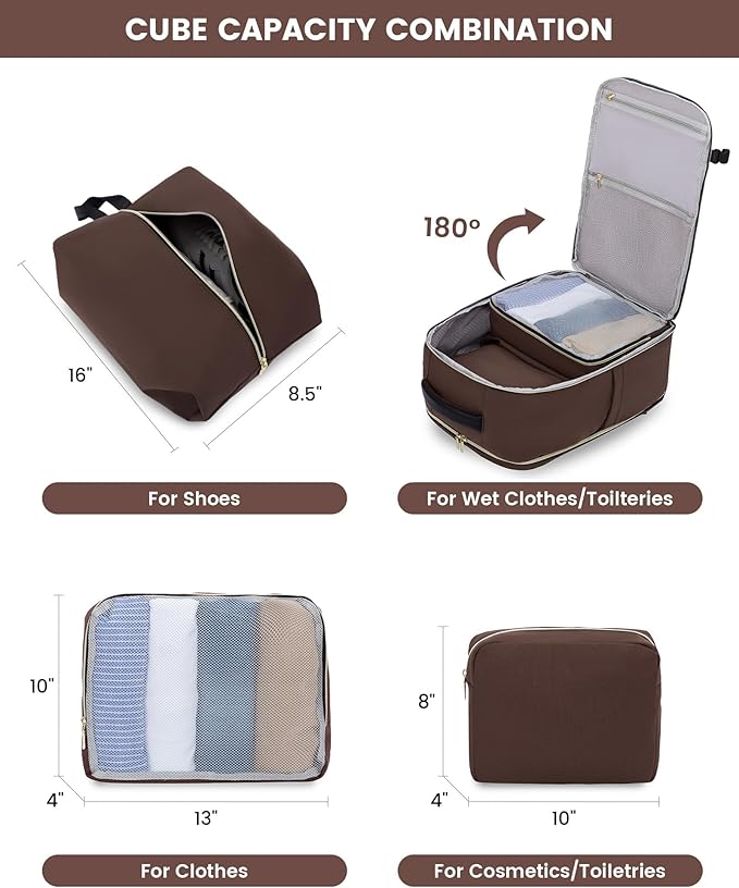 LOVEVOOK Large Travel Backpack for Women, TSA Carry on Backpack for Airplanes - Image 5