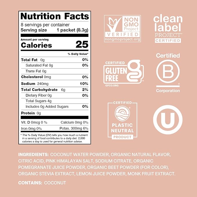 Cure Hydration Plant-Based Electrolyte Drink Mix | No Added Sugar | Dehydration - Image 2