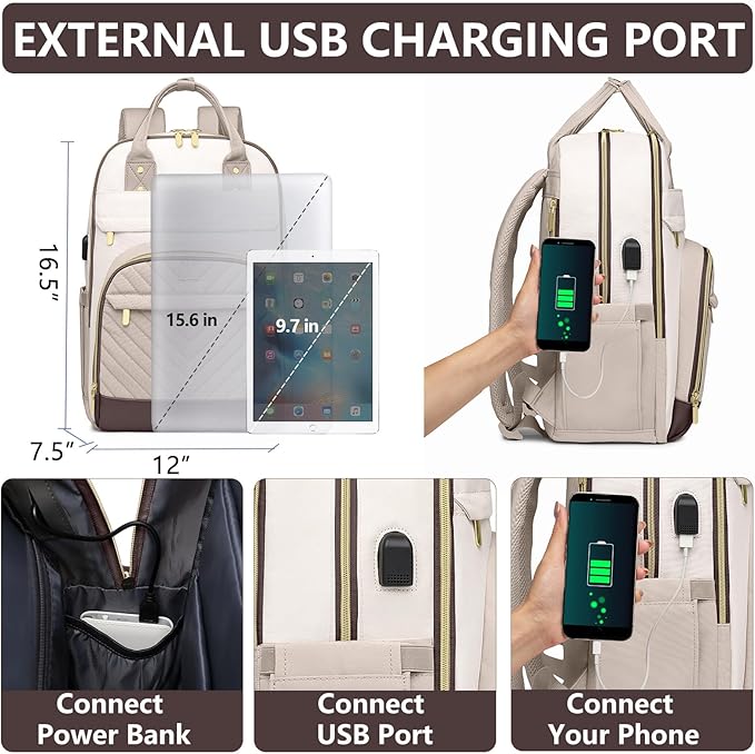 Laptop Backpack for Women Work Bag - Image 4