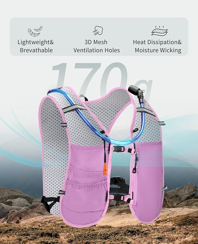 ECOHUB Running Hydration Vest Backpack, Lightweight Breathable Pack - Image 2