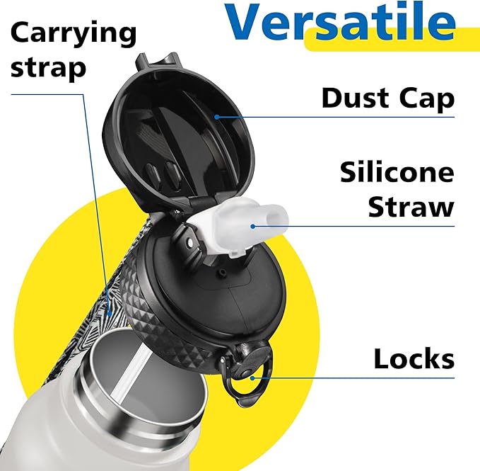 Han's Bottle Sports Water Bottle - 24 Oz - Image 3
