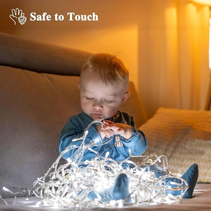 66 FT 200 LED Christmas String Lights Outdoor/Indoor, Extendable Twinkle Fairy - Image 6