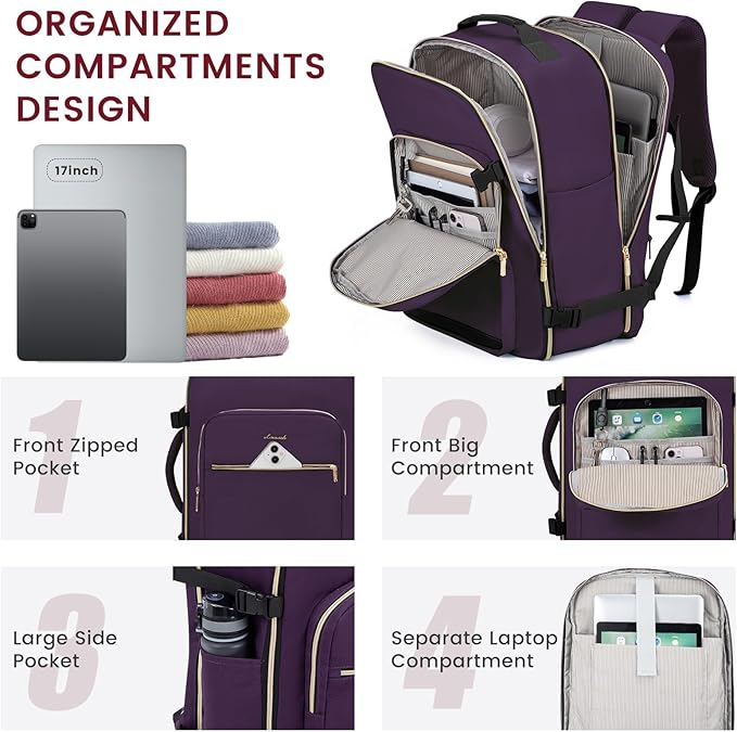 LOVEVOOK 40L Large Travel Backpack - Image 2