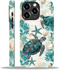 for iPhone 11 Pro Max Case, HH2 Ocean Sea Turtle Nautical Map Hybrid 2 Layer by Unknown