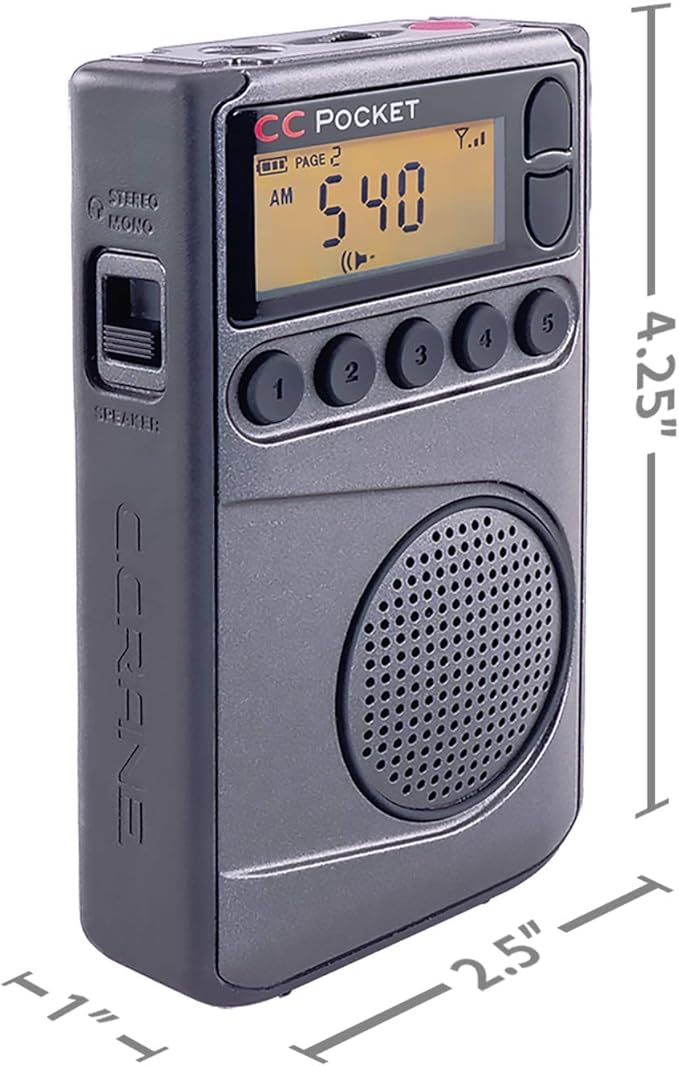 C. Crane CC Pocket AM FM and NOAA Weather Radio - Image 8