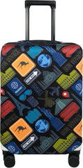 Explore Land Travel Luggage Cover Suitcase Protector Fits 23-26 Inch Case by ExploreLand