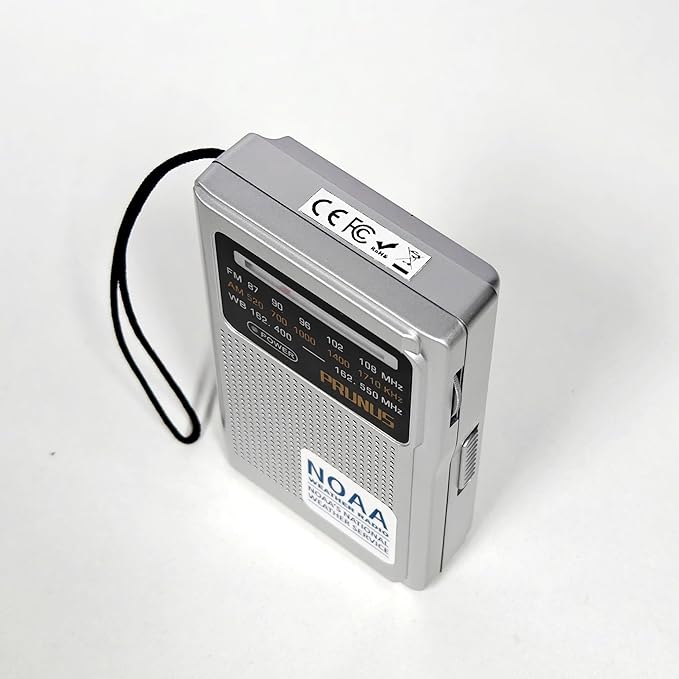 PRUNUS J161 NOAA Weather Radio AM FM, Battery Operated Radio - Image 7