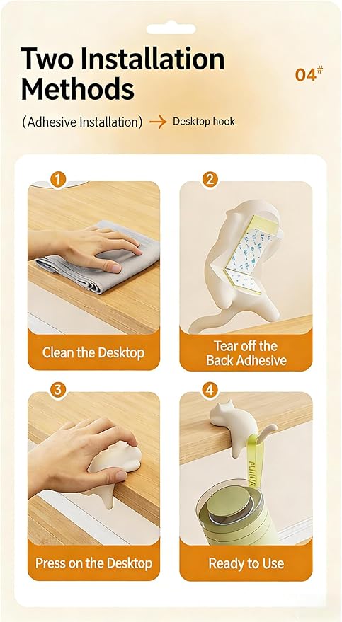 Cat Desk Hook for Kids - Image 5