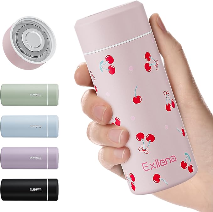 【Upgraded】Exllena Small Insulated Water Bottle 8 oz/250ml– Mini Insulated Water by Exllena