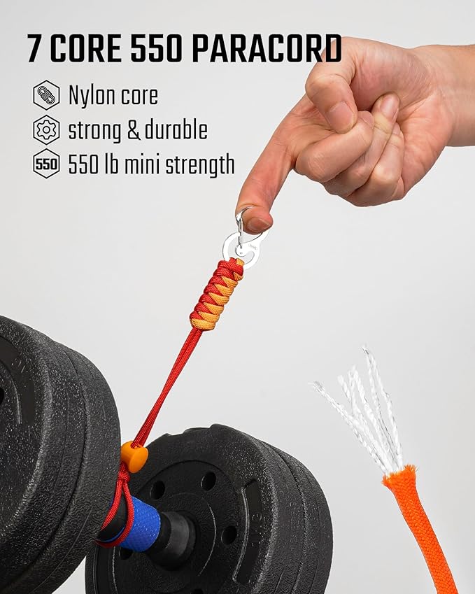 KeyUnity KC01 Braided Paracord Carabiner - Image 8