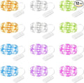 12 Pack Fairy Lights Battery Operated String Lights, 7ft 20 Led Fairy String by SINAMER