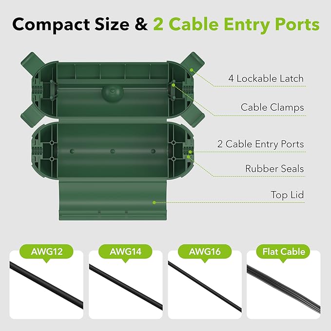 BN-LINK Outdoor Extension Cord Safety Cover, Cord Connector Protector Waterproof - Image 3