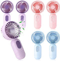 Rossesay 6 Pcs Mini Portable Fan Bulk Cute Handheld Lightweight Small Little by Rossesay