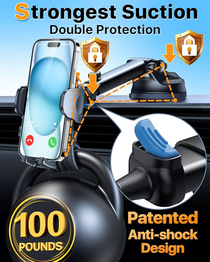 2026 Ultimate Best【True Military-Grade & Safety Cert】Car Phone Holder - Image 3