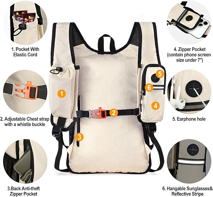 Seektop 20L Small Hiking Backpack - Image 4
