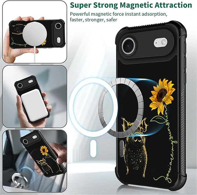 for iPhone 17 Air Case, for MagSafe Graphic Design for Girl Boy Soft Silicone - Image 2