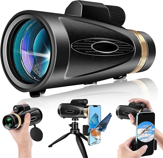 Monocular Telescope 80x100 HD Monoculars by ASxmhGo