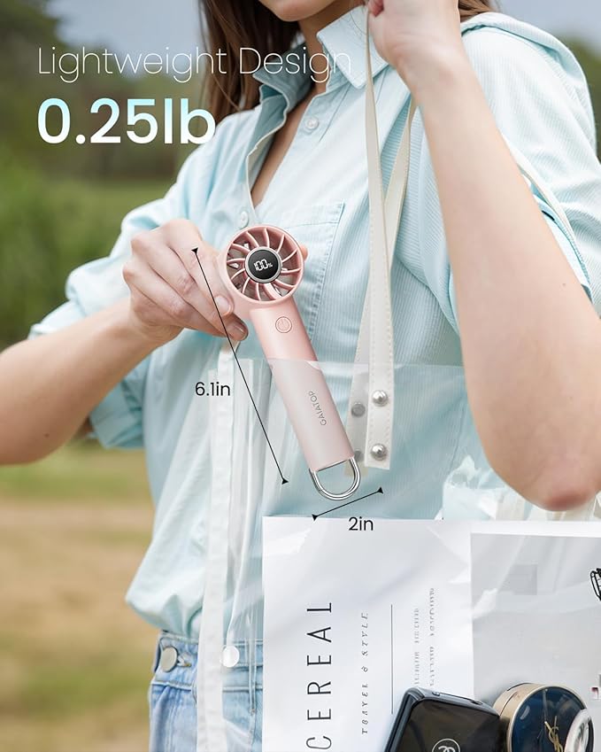 Gaiatop Portable Mini Fan, 3 Speed Handheld Fans - Image 4